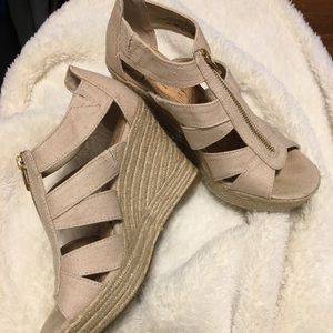 Merona Beige Wedge Shoe